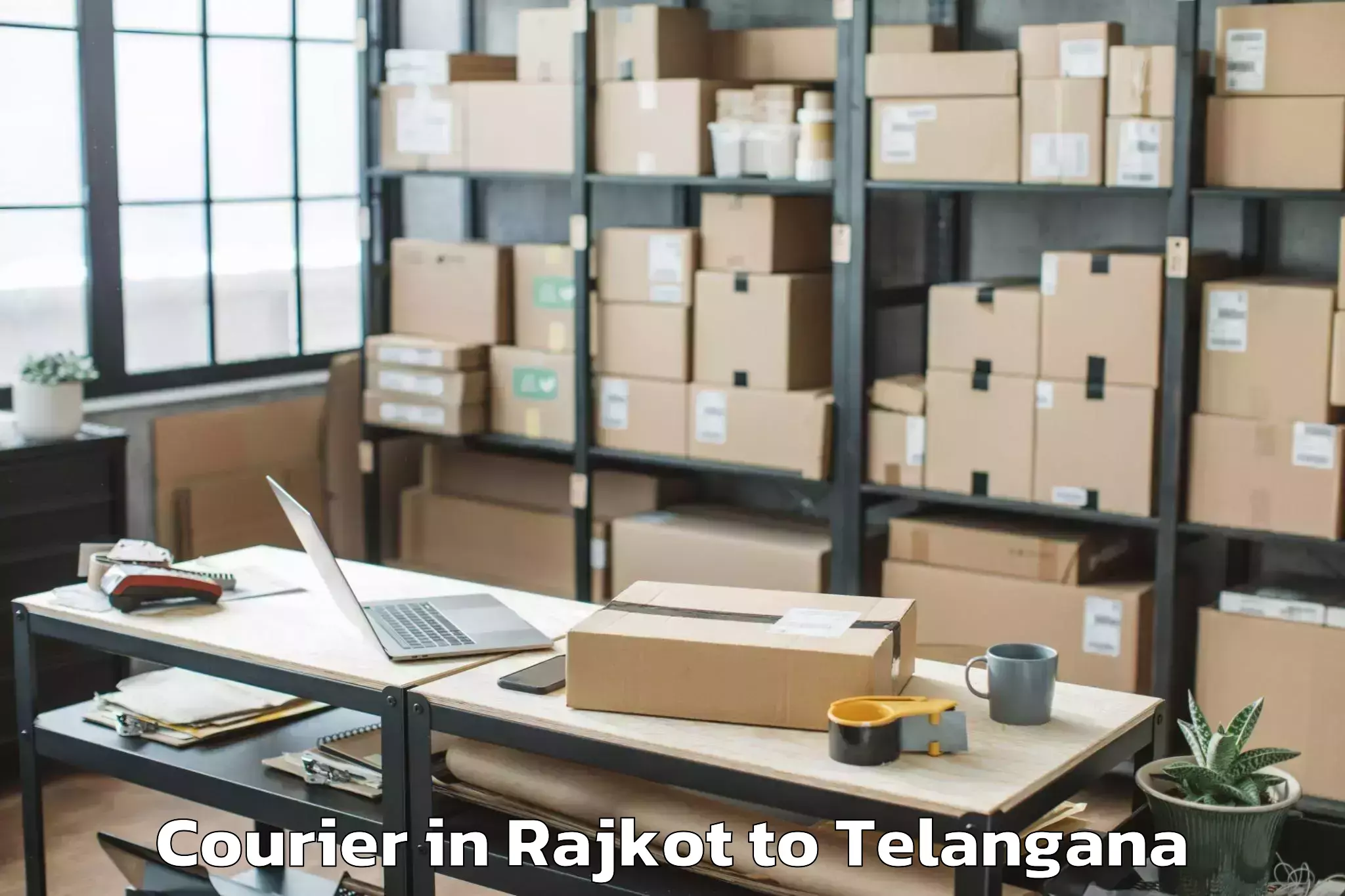 Hassle-Free Rajkot to Telkapalle Courier